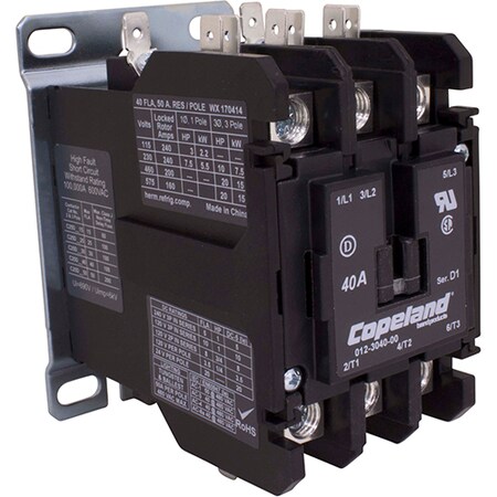 Allpoints 24V 3-Pole 40Amp Contatc Or (912-3040-00) 8009654
